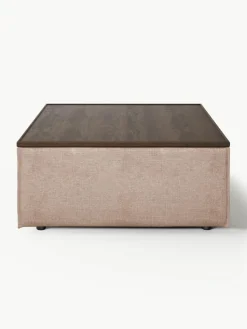 Sofa-Hocker Lennon aus Leinen-Mix mit Stauraum