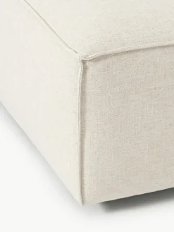 Sofa-Hocker Lennon aus Leinen-Mix