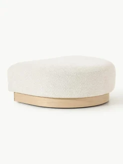 Sofa-Hocker Natalie aus Teddy-Bouclé