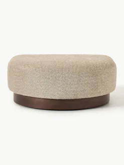 Sofa-Hocker Natalie aus Teddy-Bouclé