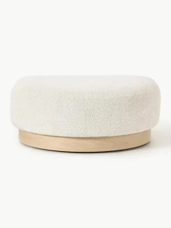 Sofa-Hocker Natalie aus Teddy-Bouclé