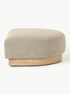 Sofa-Hocker Natalie aus Teddy-Bouclé