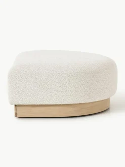 Sofa-Hocker Natalie aus Teddy-Bouclé