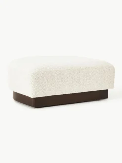 Sofa-Hocker Natalie aus Teddy-Bouclé