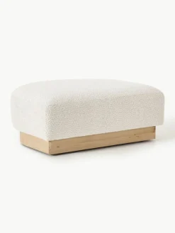 Sofa-Hocker Natalie aus Teddy-Bouclé