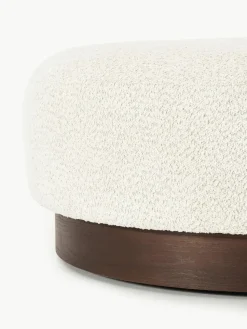 Sofa-Hocker Natalie aus Teddy-Bouclé