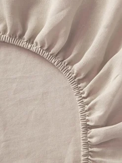 Spannbettlaken Airy, gewaschenes Leinen