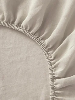 Spannbettlaken Airy, gewaschenes Leinen