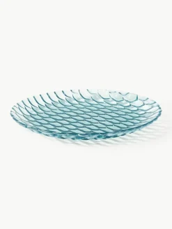 Speiseteller Jellies mit Strukturmuster, 4 Stück