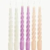 Stabkerzen Mixed Twisted, 6er-Set