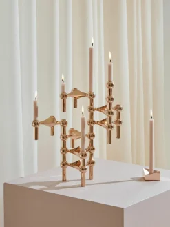 Stabkerzen Stoff Nagel, 12 Stück