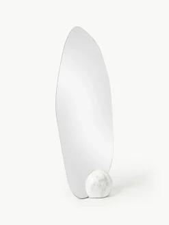 Standspiegel Bonita mit Sockel in Marmor-Optik