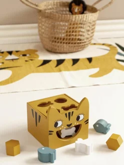 Steckspiel Tiger aus Birkenholz