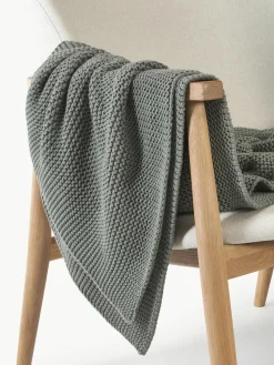 Strickdecke Adalyn aus Bio-Baumwolle