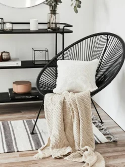 Strick-Kissenhülle Adalyn aus Bio-Baumwolle