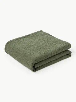 Strukturierte Baumwoll-Tagesdecke Panra