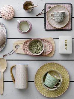 Tassen Carla mit kleinem Muster, 4er-Set