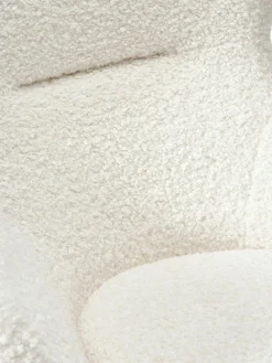 Teddy-Schaukelstuhl Wing mit Metall-Beinen