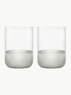 Teelichter Calma aus Beton, 2 Stück