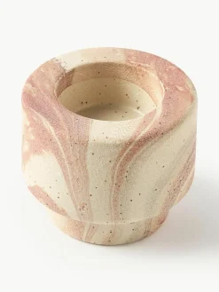 Teelichthalter Kiko in Marmor-Optik, 2er-Set