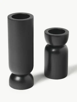 Teelichthalter Matti aus Mangoholz, 2er-Set