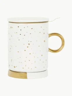 Teetasse Astre mit Sieb, Deckel und Untertasse
