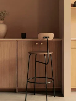 Thekenstuhl Afteroom aus Metall und Holz