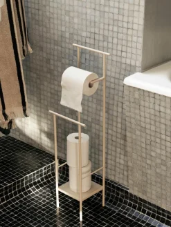 Toilettenpapierhalter Dora mit Ablage