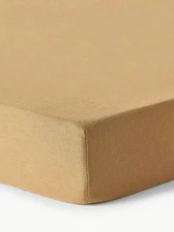 Topper-Spannbettlaken Airy, gewaschenes Leinen