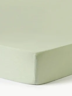 Topper-Spannbettlaken Airy, gewaschenes Leinen