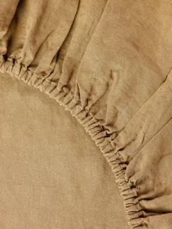 Topper-Spannbettlaken Airy, gewaschenes Leinen