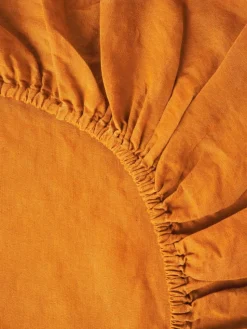 Topper-Spannbettlaken Airy, gewaschenes Leinen