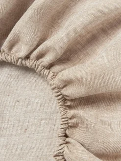 Topper-Spannbettlaken Linna, Leinen