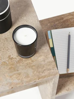 Travertin-Beistelltisch Distinct mit zwei Tischplatten