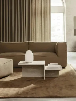 Travertin-Couchtisch Distinct mit zwei Tischplatten