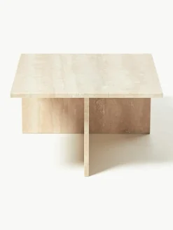 Travertin-Couchtisch Distinct mit zwei Tischplatten