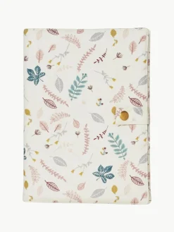 U-Heft-Hülle Pressed Leaves aus Bio-Baumwolle