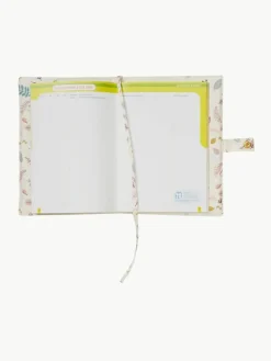 U-Heft-Hülle Pressed Leaves aus Bio-Baumwolle