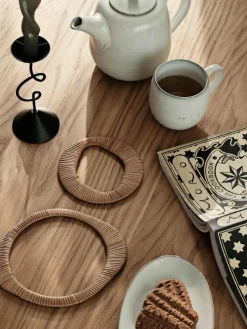 Untersetzer Tini aus Rattan, 2er-Set