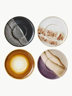 Untertassen-Set 70's, 4er-Set