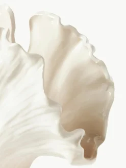 Vase Gingko in Muschel-Form, H 24 cm