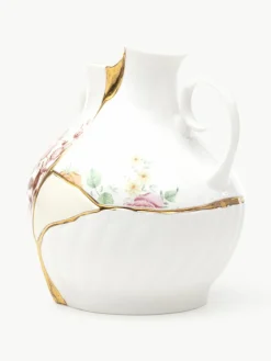 Vase Kintsugi aus Fine Bone China, H 19 cm