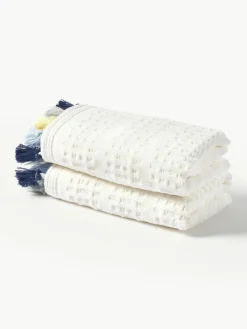 Velours-Handtuch Tallulah mit dekorativen Fransen, in verschiedenen Größen