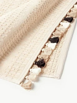 Velours-Handtuch Tallulah mit dekorativen Fransen, in verschiedenen Größen