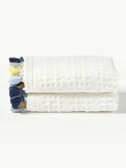 Velours-Handtuch Tallulah mit dekorativen Fransen, in verschiedenen Größen