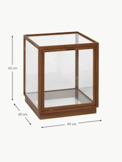 Vitrine Miru aus Eichenholz