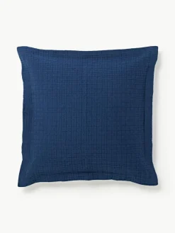 Waffelpiqué-Kissenhülle Orville mit Stehsaum