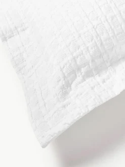 Waffelpiqué-Kissenhülle Orville mit Stehsaum