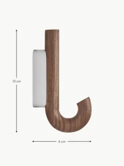 Walnussholz-Wandhaken Umbrella, in verschiedenen Größen