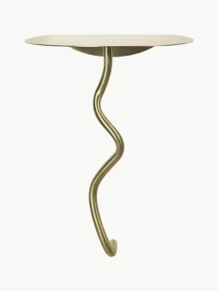 Wand-Beistelltisch Curvature aus Messing